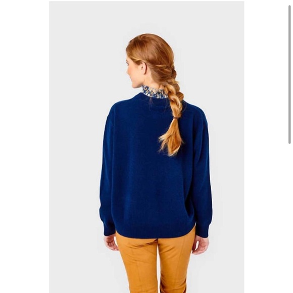 Cartolina Nantucket Caden Sweater in Navy Highland - Picture 2 of 8